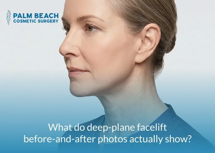 What do deep-plane facelift before-and-after photos actually show?