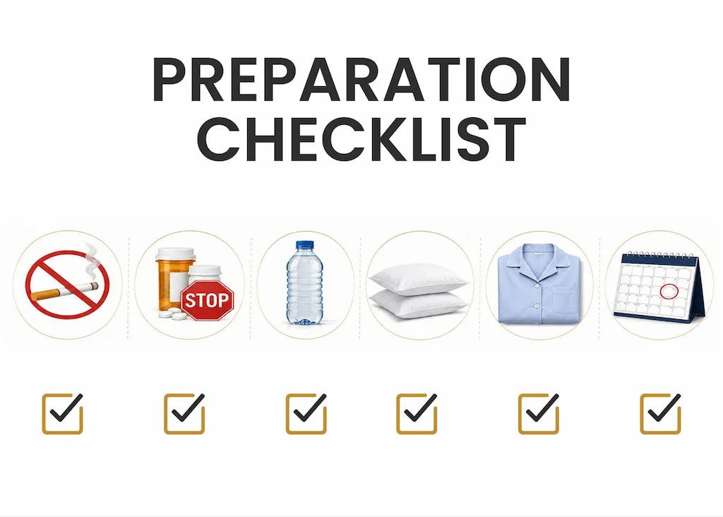 How do you prepare for neck lift surgery?