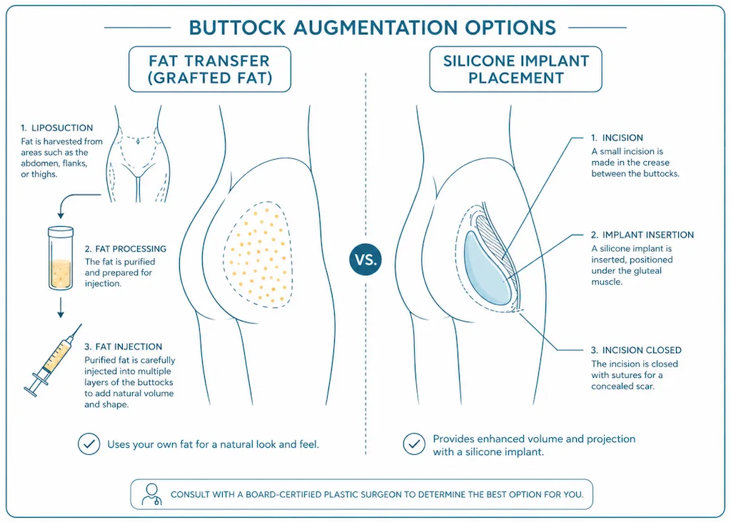 Which procedure is safer, and what are the major risks of each?